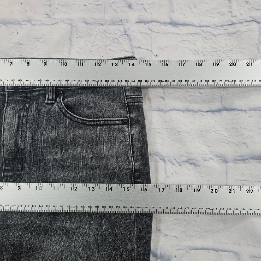Quince Bella Kick Flare Jeans WOMENS 28 Greyed Out High Rise Stretch Denim Chic - Picture 6 of 12